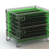 Drátěný koš pro uskladnění a transport lahví s vínem