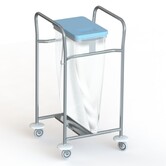 Nerezový sběrný vozík jednopytlový